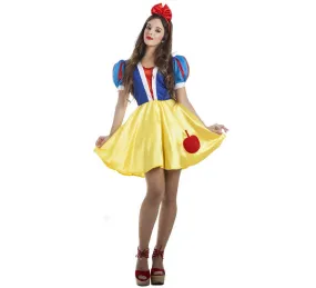 Costume sexy bianco neve per una donna